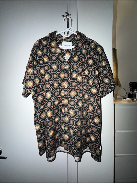 Les Deux Other - Les Deux Floral Geo Short-Sleeve Shirt